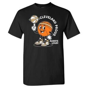 Hometown Proud Always Loud Mens T Shirt For Basketball Fans